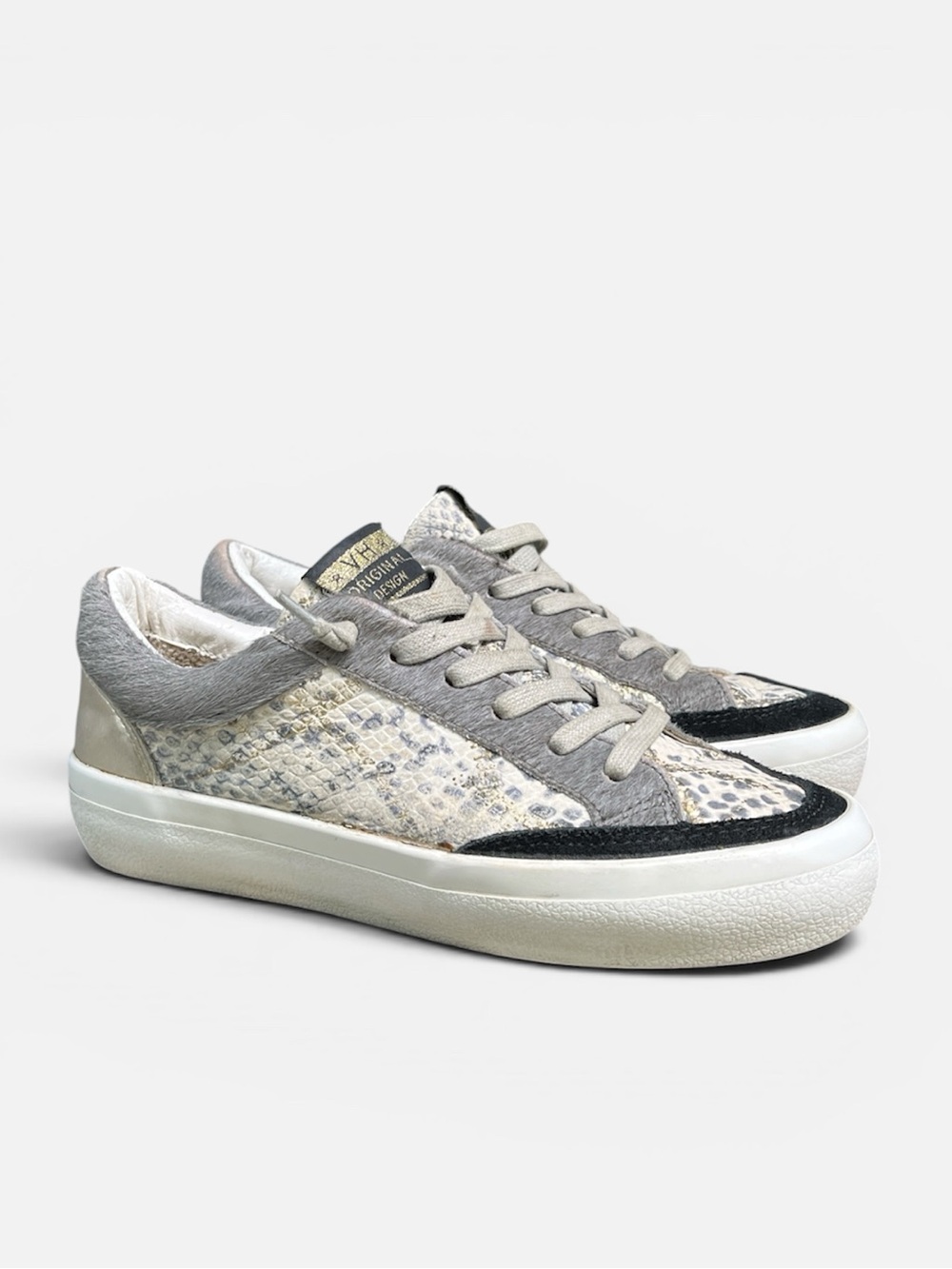 Vintage Havana Spot On Calf Hair Snake Print Sneaker Women’s Size 6 1/2